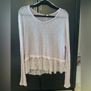 American Eagle Outfitters sheer knit top